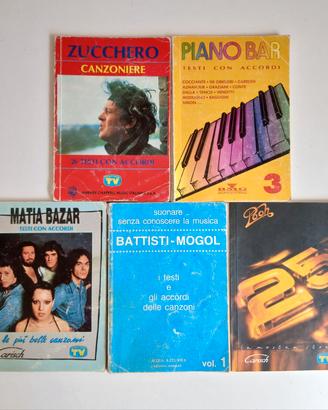 5 libretti testi e accordi 