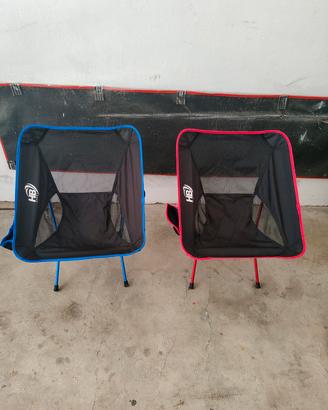 Sedie da  campeggio ripiegabili salva spazio