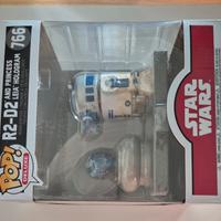 Funko pop r2-d2 and princess Leia hologram 766