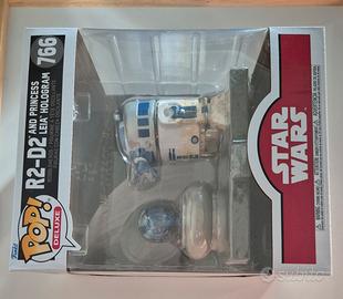 Funko pop r2-d2 and princess Leia hologram 766