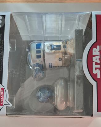 Funko pop r2-d2 and princess Leia hologram 766
