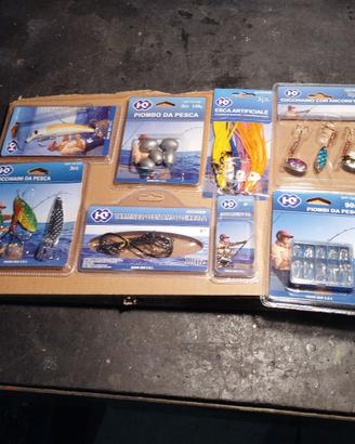 Serie di accessori per la pesca
