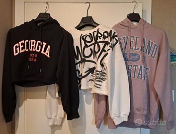 Kit ragazza felpe e jeans 18 pezzi taglia XS- S