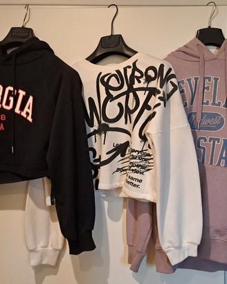 Kit ragazza felpe e jeans 18 pezzi taglia XS- S