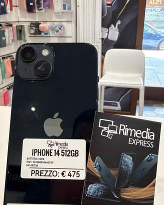 iPhone 14 512GB nero usato garanzia 