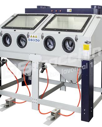 Sabbiatrice doppia cabinata SOGI S-400 aspiratori