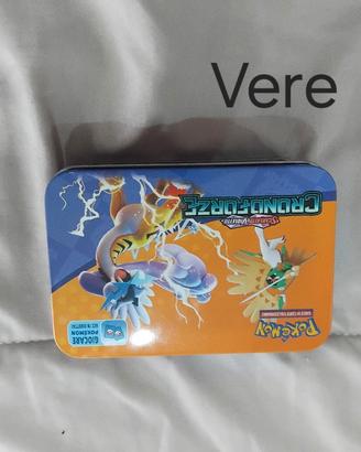 Scatoletta vera di pokemon per mettere carte dentr