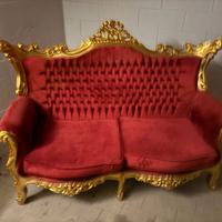 Divano a 2 posti in stile barocco rococò