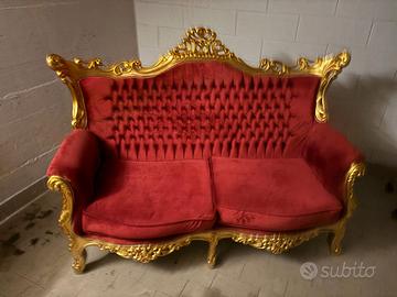 Divano a 2 posti in stile barocco rococò
