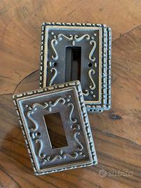40 Placche in ottone interruttori bticino vintage