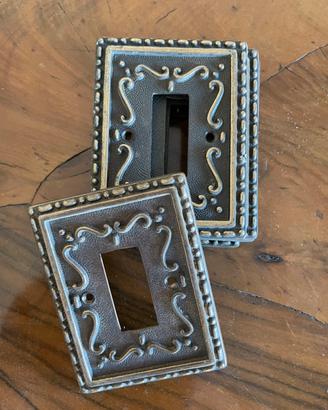 40 Placche in ottone interruttori bticino vintage