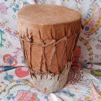 Tamburo africano Sud Africa anni 60 pelle animale