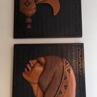 Quadri legno vintage anni '70-Originali MatoGrosso