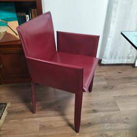 Sedia in cuoio 
