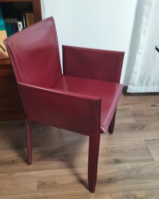 Sedia in cuoio 
