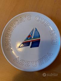 Piatto da collezione d'epoca AZZURRA A.cup '83