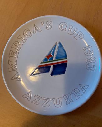 Piatto da collezione d'epoca AZZURRA A.cup '83