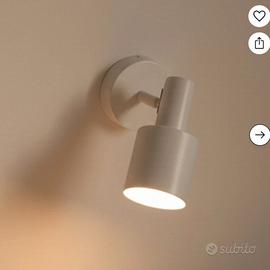 2 Faretti da parete Ovelia, beige, metallo, E27