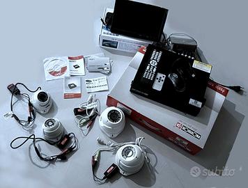 kit impianto videosorveglianza come nuovo