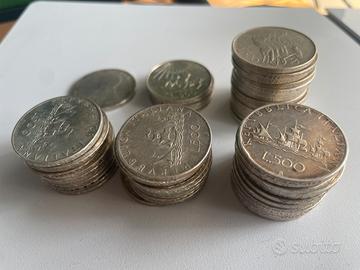 Lotto di monete d’argento italiane