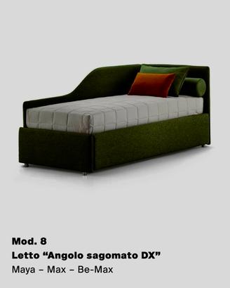 Divano letto singolo con cassone