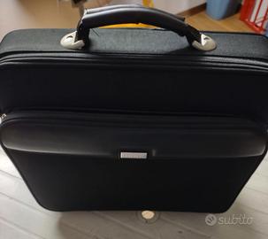 Borsa notebook pc Shinteko nera in tessuto rigida