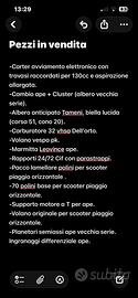 Pezzi ape 50 e piaggio orizzontale
