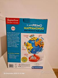 sapientino clementoni primo mappamondo 3+
