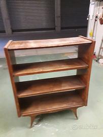 ETAGERE MODERNARIATO A GIORNO BIFRONTE IN MOGANO