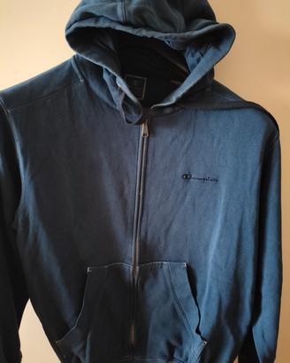 Champion felpa uomo zip con cappuccio buono condiz