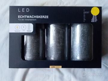 Candele di cera a Led