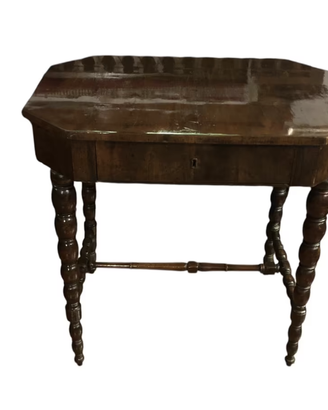 Antico tavolino da gioco in stile Luigi Filippo