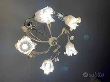 Lampadari e applique ferro battuto come nuovi