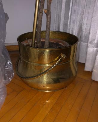 Porta vaso in ottone