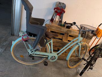Bici 28 da donna per città con seggiolino bambini