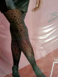 Set 2 paia Collant Donna Velati Leopardati BC -