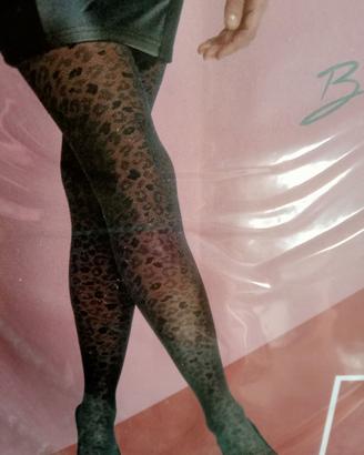 Set 2 paia Collant Donna Velati Leopardati BC -