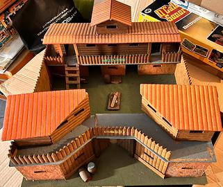 Fortino soldatini anni 60/70 legno 1:32