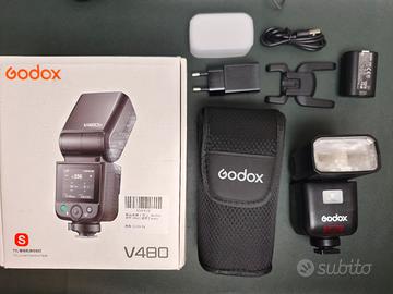 Godox V480 S Sony flash a slitta 
