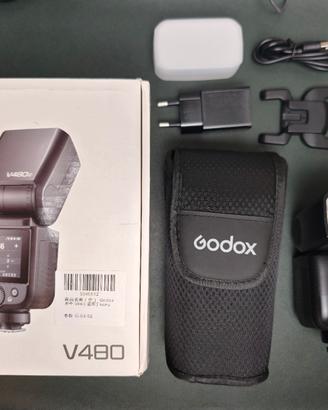 Godox V480 S Sony flash a slitta 