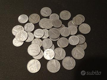 Lotto 5-10 lire anni '50 (40 pezzi)