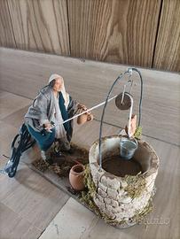Statua Pastore in movimento presepe napoletano
