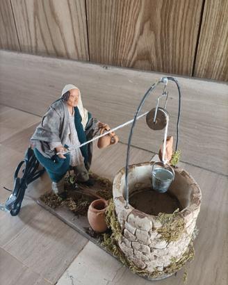 Statua Pastore in movimento presepe napoletano