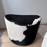 Pouffe nuovo maculato con copertura beige