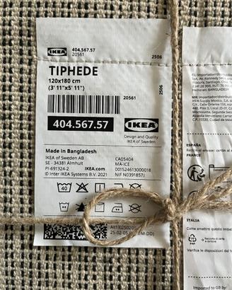 N.2 tappeti Ikea mod. TIPHEDE 120x180