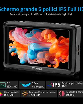 FEELWORLD FW568 – Monitor Esterno 5,5" Full HD per