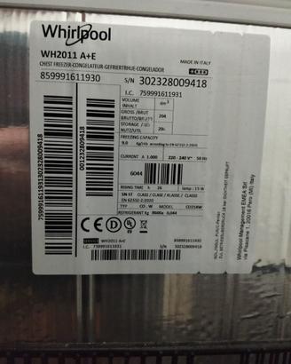 Congelatore Whirlpool 200 lt