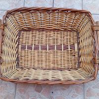 CESTA GRANDE IN VIMINI NUOVA 10 EURO 