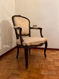 Antica poltrona stile barocco