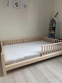Letto evolutivo montessoriano nuovo legno massell